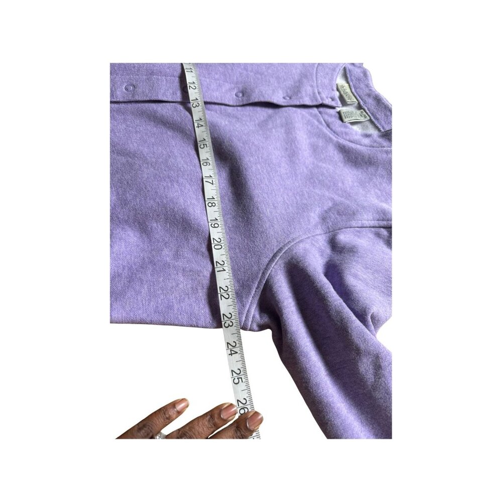 Vintage Classic Elements  XL Violet Cardigan Sweater Long Sleeve Button-Up - Picture 5 of 7